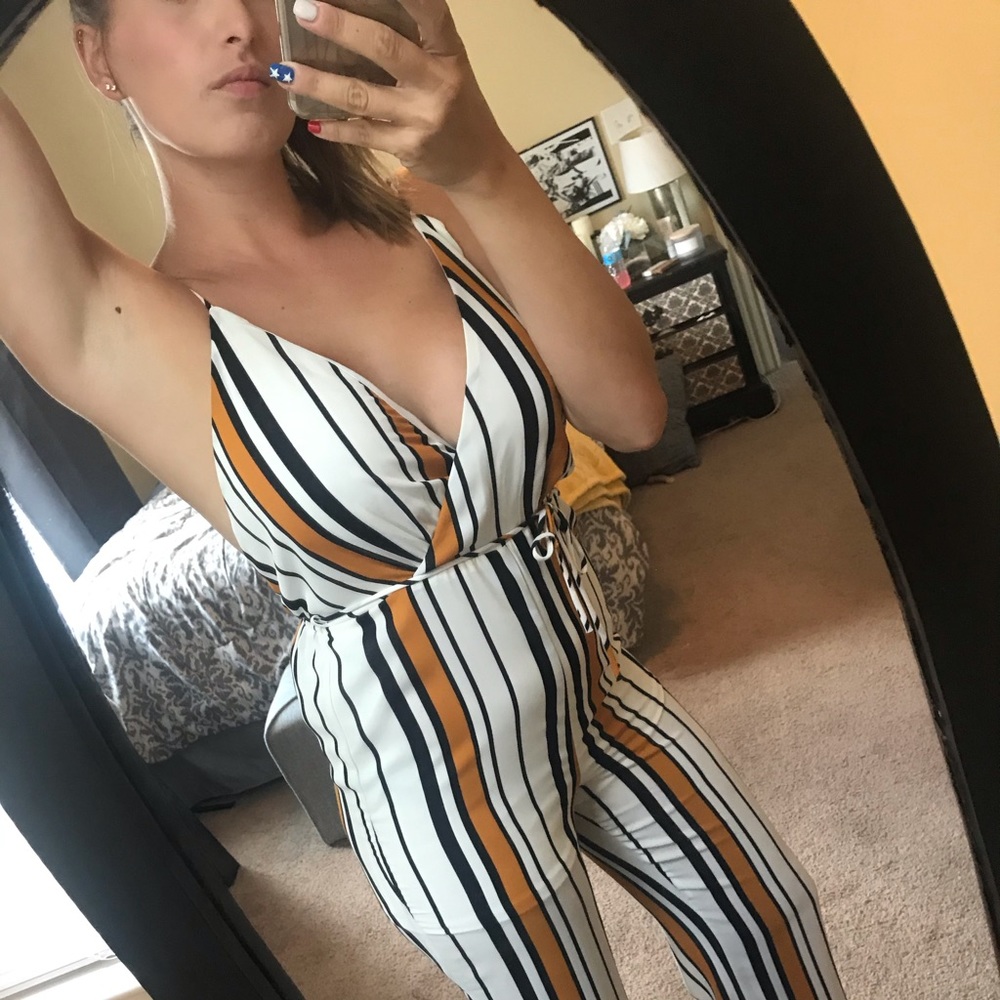 Striped Jumpsuit